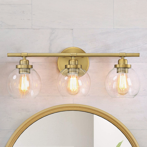 Carson 22.50-Inch Warm Brass Bathroom Light by Savoy House