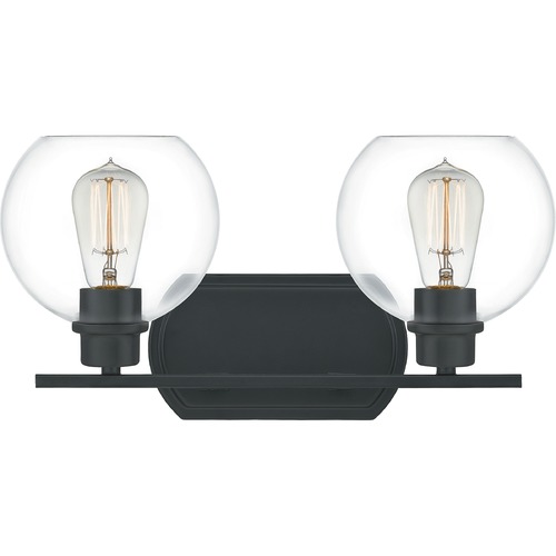 Quoizel Lighting Pruitt Matte Black Bathroom Light by Quoizel Lighting PRUC8617MBK