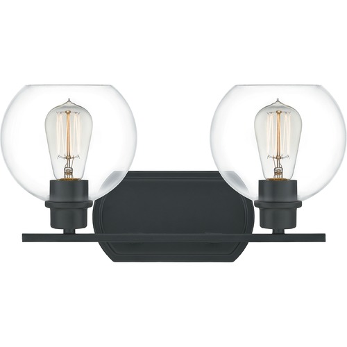 Quoizel Lighting Pruitt Matte Black Bathroom Light by Quoizel Lighting PRUC8617MBK