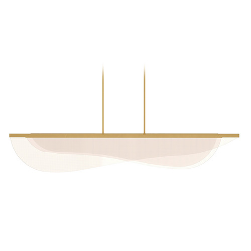 Nyra 3000K LED Linear Light in Brass by Visual Comfort Modern