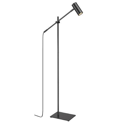 Calumet Matte Black Swing Arm Lamp by Z-Lite
