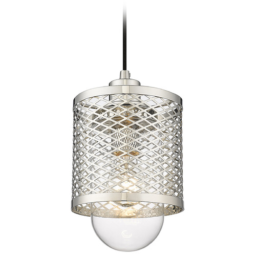 Kipton Polished Nickel Mini Pendant by Z-Lite