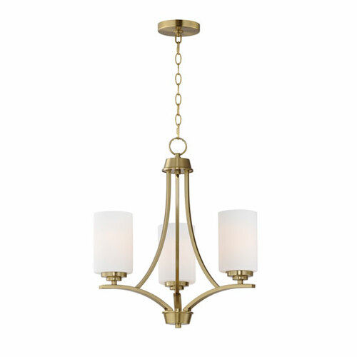 Deven Chandelier in Satin Brass by Maxim Lighting