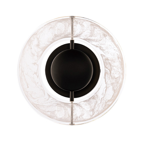 Modern Forms by WAC Lighting Cymbal 10-Inch LED Wall Sconce in Black by Modern Forms WS-62110-BK