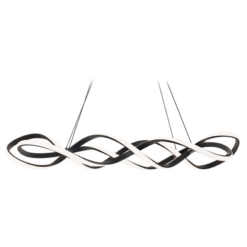 Interlace 39-Inch LED Pendant in Black by WAC Lighting