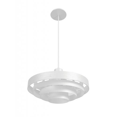 Newport 16-Inch Pendant in White by Avenue Lighting