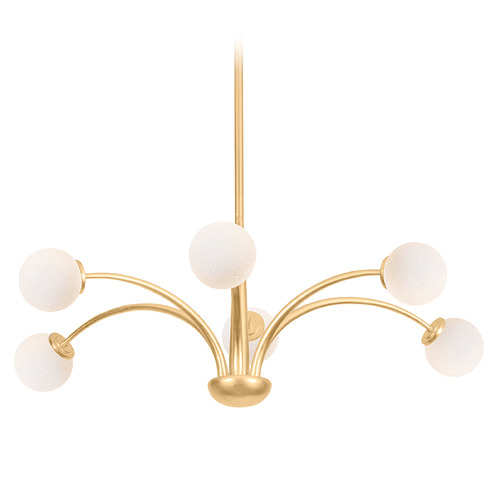 Troy Lighting Orinda Vintage Gold Leaf LED Chandelier