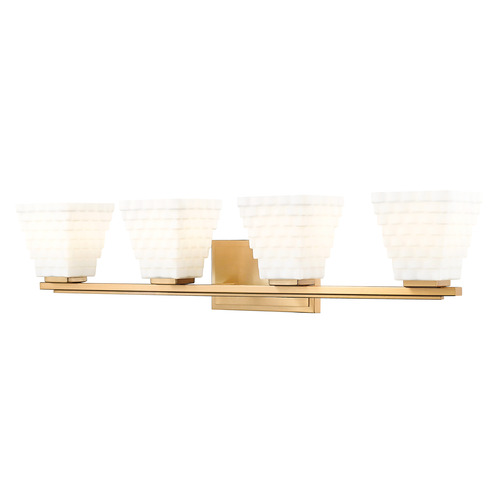 Z-Lite Z-Lite Annalise Modern Gold Bathroom Light 7514-4V-MGLD