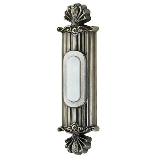 Surface Mount Ornate LED Doorbell Button in Antique Pewter by Craftmade Lighting
