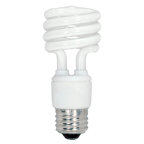 Satco Lighting Compact Fluorescent T2 Light Bulb Medium Base 2700K 12V by Satco Lighting S7268