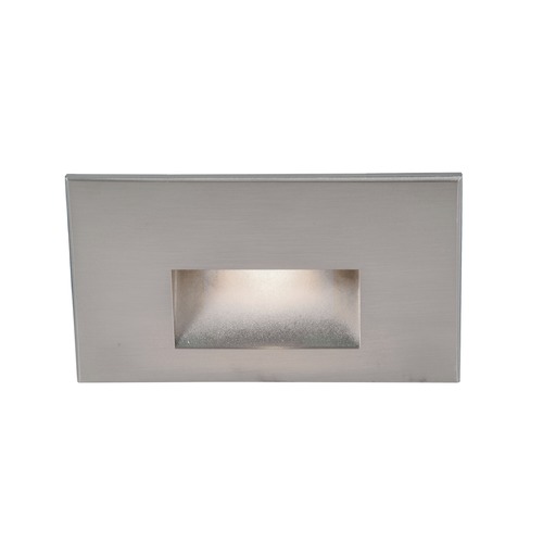 WAC Lighting Stainless Steel LED Recessed Step Light with White LED by WAC Lighting WL-LED100F-C-SS