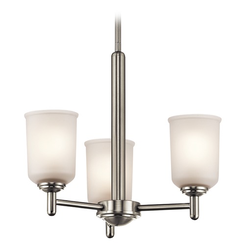 Kichler Lighting Shailene 3-Light Chandelier in Brushed Nickel by Kichler Lighting 43670NI