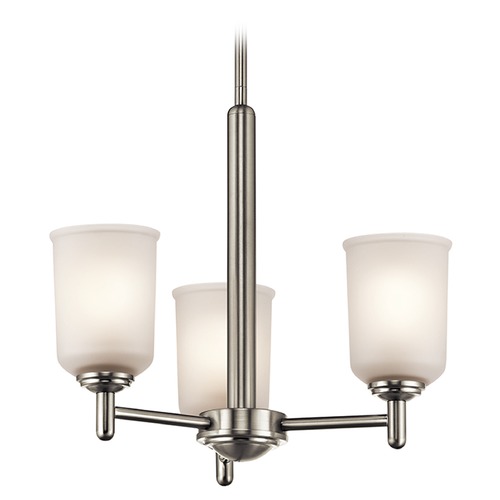 Kichler Lighting Shailene 3-Light Chandelier in Brushed Nickel by Kichler Lighting 43670NI