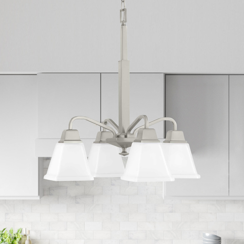 Progress Lighting Clifton Heights Brushed Nickel Mini Chandelier by Progress Lighting P400118-009