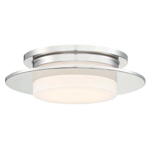 George Kovacs Lighting Press Polished Nickel LED Flush Mount by George Kovacs P2016-613-L