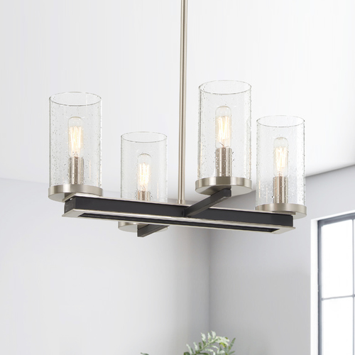 Minka Lavery Cole's Crossing Coal with Brushed Nickel Mini-Chandelier by Minka Lavery 1054-691