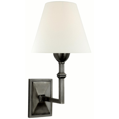 Visual Comfort Signature Collection Alexa Hampton Jane Gun Metal Sconce