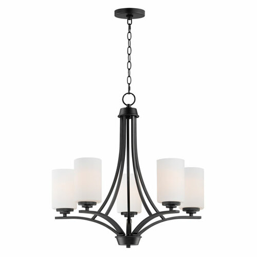 Deven 5-Light Chandelier in Black by Maxim Lighting