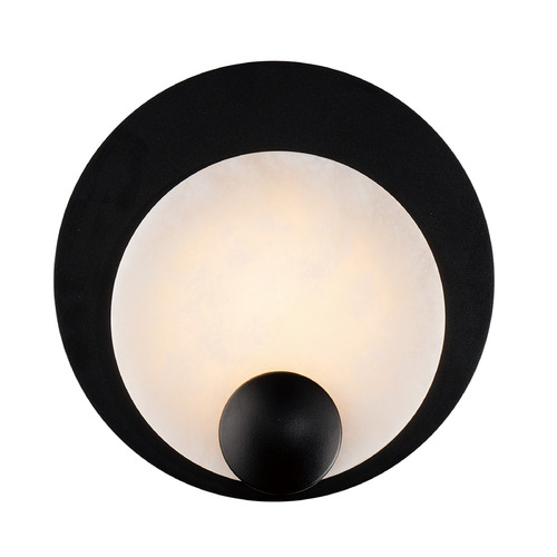 Rowlings 10-Inch LED Alabaster Wall Sconce in Black by Modern Forms