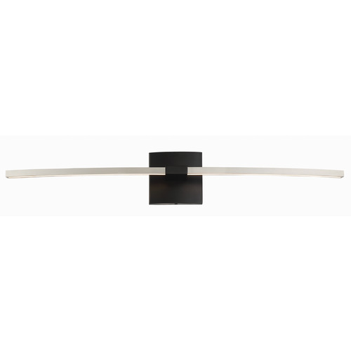 George Kovacs Lighting George Kovacs Archer Coal & Brushed Nickel LED Sconce P5501-691-L