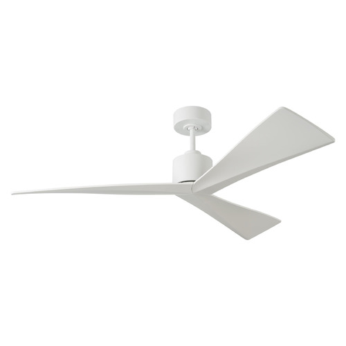 Visual Comfort Fan Collection Adler 52 Matte White Ceiling Fan Without Light