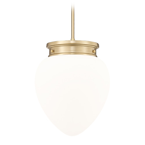 Z-Lite Gideon Modern Gold Pendant Light with Teardrop Shade