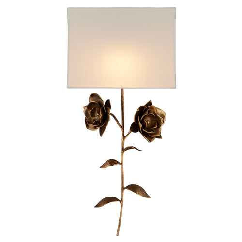 Currey and Company Tom Caldwell Rosabel Antique Brass Sconce