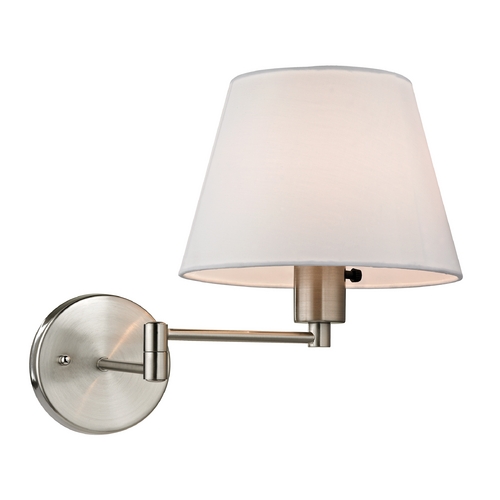 Elk Lighting Elk Lighting Modern LED Swing Arm Lamp in Brushed Nickel 17153/1-LED