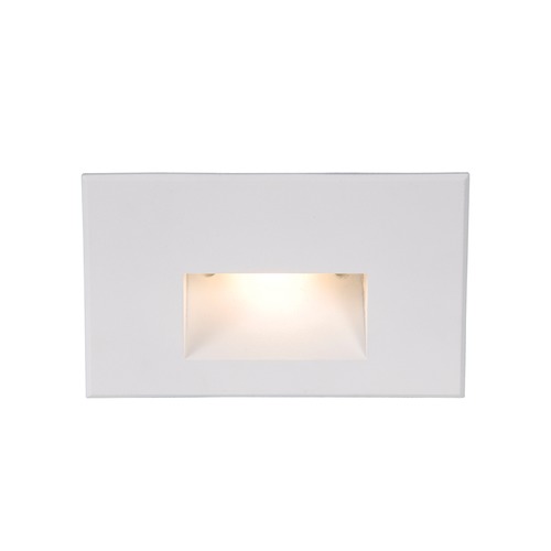 WAC Lighting White LED Recessed Step Light withWhite LED by WAC Lighting WL-LED100F-C-WT