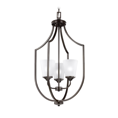 Generation Lighting Hanford 18-Inch Foyer Pendant in Bronze by Generation Lighting 5224503-710