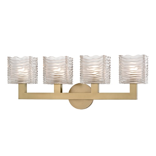 Sagamore Aged Brass LED Bathroom Light by Hudson Valley Lighting