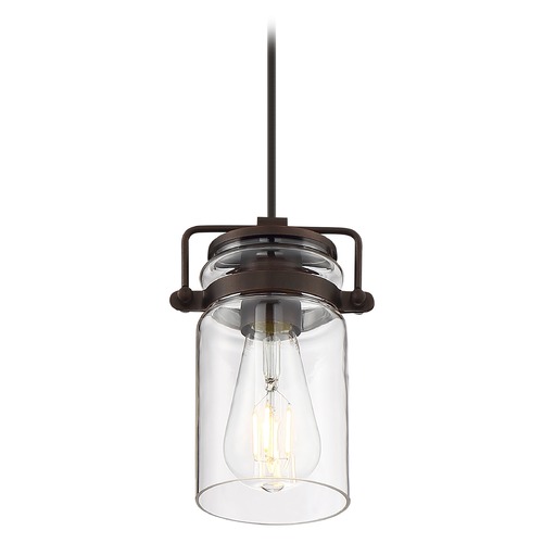 Antebellum Mahogany Bronze Mini Pendant by Nuvo Lighting