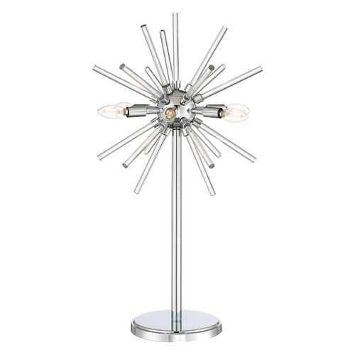 George Kovacs Lighting Spiked Chrome LED Table Lamp by George Kovacs P1797-077-L