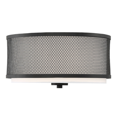 Meridian 14.75-Inch Flush Mount in Matte Black by Meridian M60018MBK