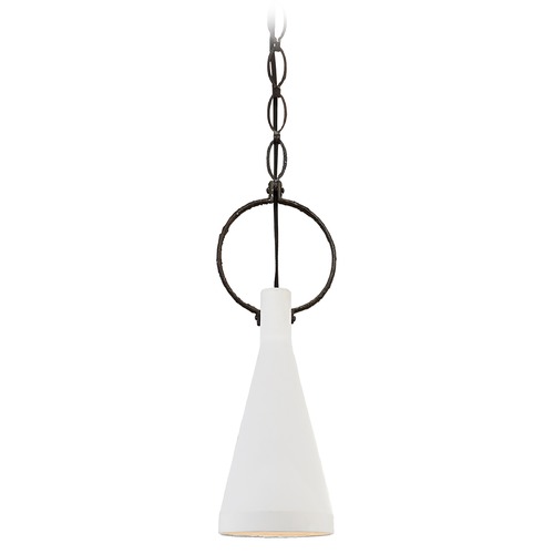 Visual Comfort Signature Collection Suzanne Kasler Limoges Small Pendant in Natural Rust by Visual Comfort Signature SK5360NRPW