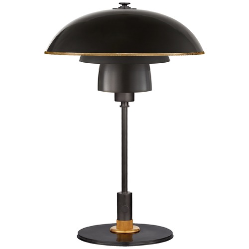 Visual Comfort Signature Collection Thomas OBrien Whitman Desk Lamp in Bronze & Brass by Visual Comfort Signature TOB3513BZHABBZ