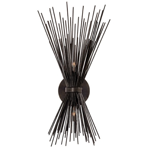 Kelly Wearstler Strada Small Sconce in Aged Iron by Visual Comfort Signature