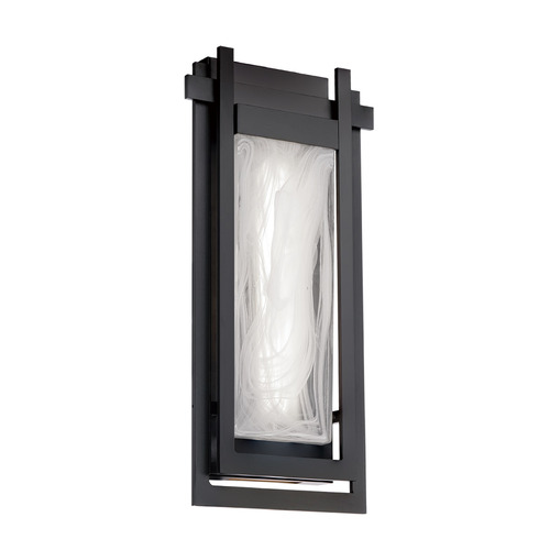 Modern Forms by WAC Lighting Haze 16-Inch LED Outdoor Wall Sconce in Black by Modern Forms WS-W64316-BK