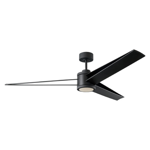 Visual Comfort Fan Collection Visual Comfort Fan Collection Armstrong 60 Midnight Black LED Ceiling Fan with Light 3AMR60MBKD