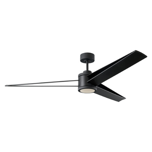 Visual Comfort Fan Collection Armstrong 60 Midnight Black LED Ceiling Fan with Light