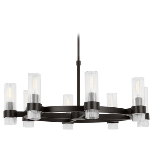 Visual Comfort Studio Collection Chapman & Myers Geneva Aged Iron Chandelier