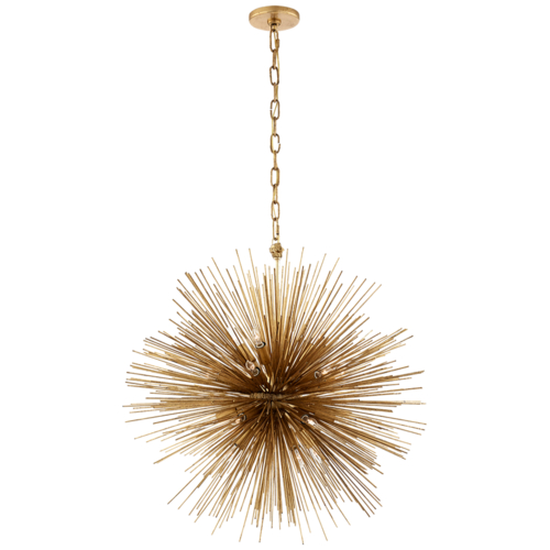 Strada Medium Round Chandelier in Gild by Visual Comfort Signature