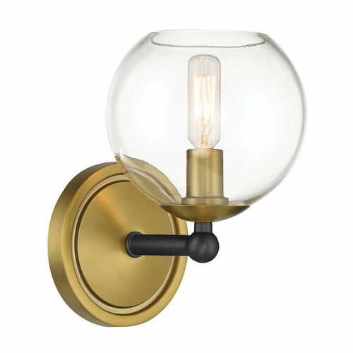 Minka Lavery Bathroom Light with Clear Glass in Polished Nickel by Minka Lavery 5065-726