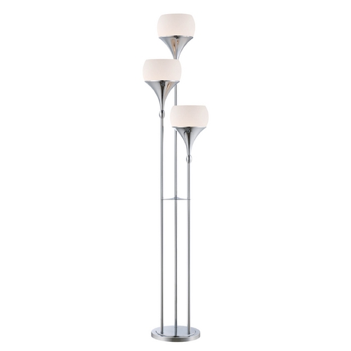 Lite Source Lighting Modern Floor Lamp in Polished Chrome by Lite Source Lighting LS-82225