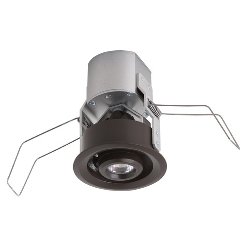 Generation Lighting Lucarne 12V LED Niche Gimbal Down Light in Bronze 2700K by Generation Lighting 95416S-171