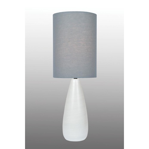 Quatro Brushed White Table Lamp by Lite Source Lighting