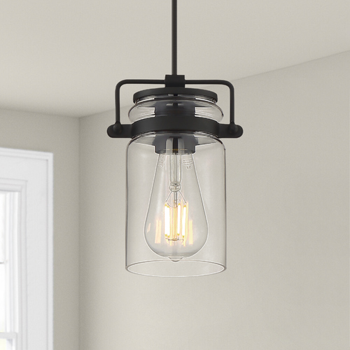 Antebellum Matte Black Mini Pendant by Nuvo Lighting
