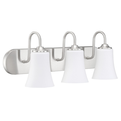 Gwyneth Brushed Polished Nickel Bathroom Light by Craftmade Lighting