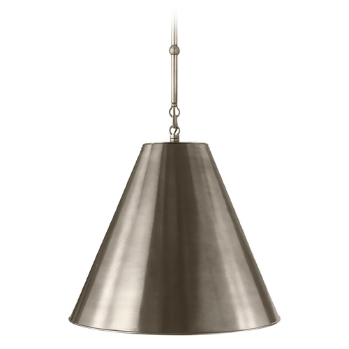 Thomas OBrien Goodman Pendant in Antique Nickel by Visual Comfort Signature