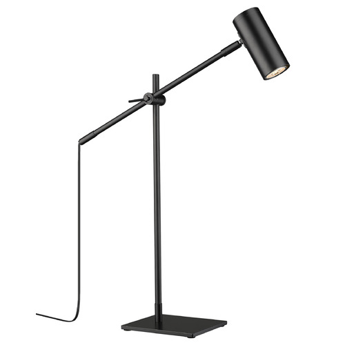 Z-Lite Calumet Matte Black Swing Arm Lamp by Z-Lite 814TL-MB